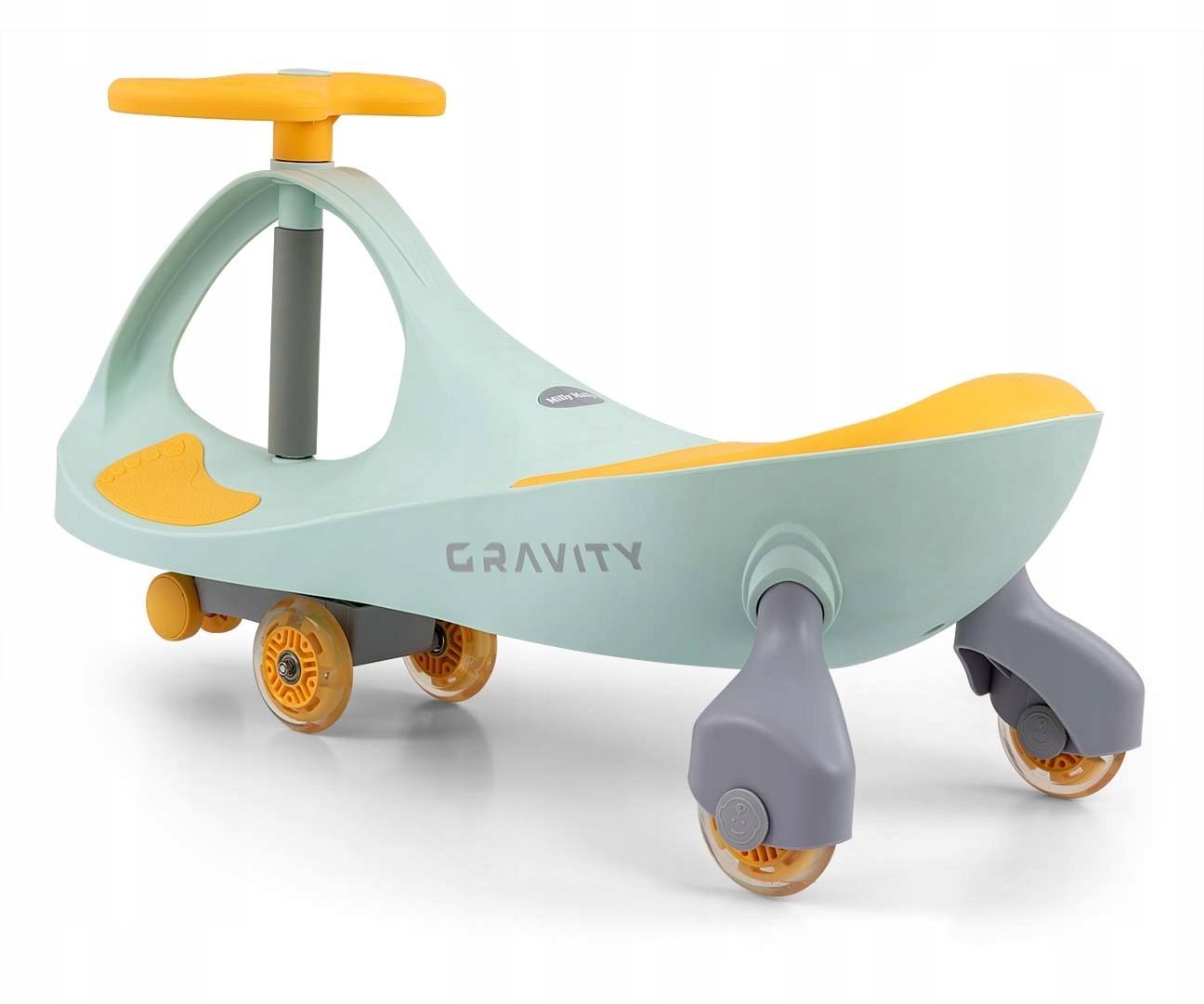 Gravity Lime Yellow Pojazd Dla Dzieci Jeździk Grawitacyjny Milly Mally 3+