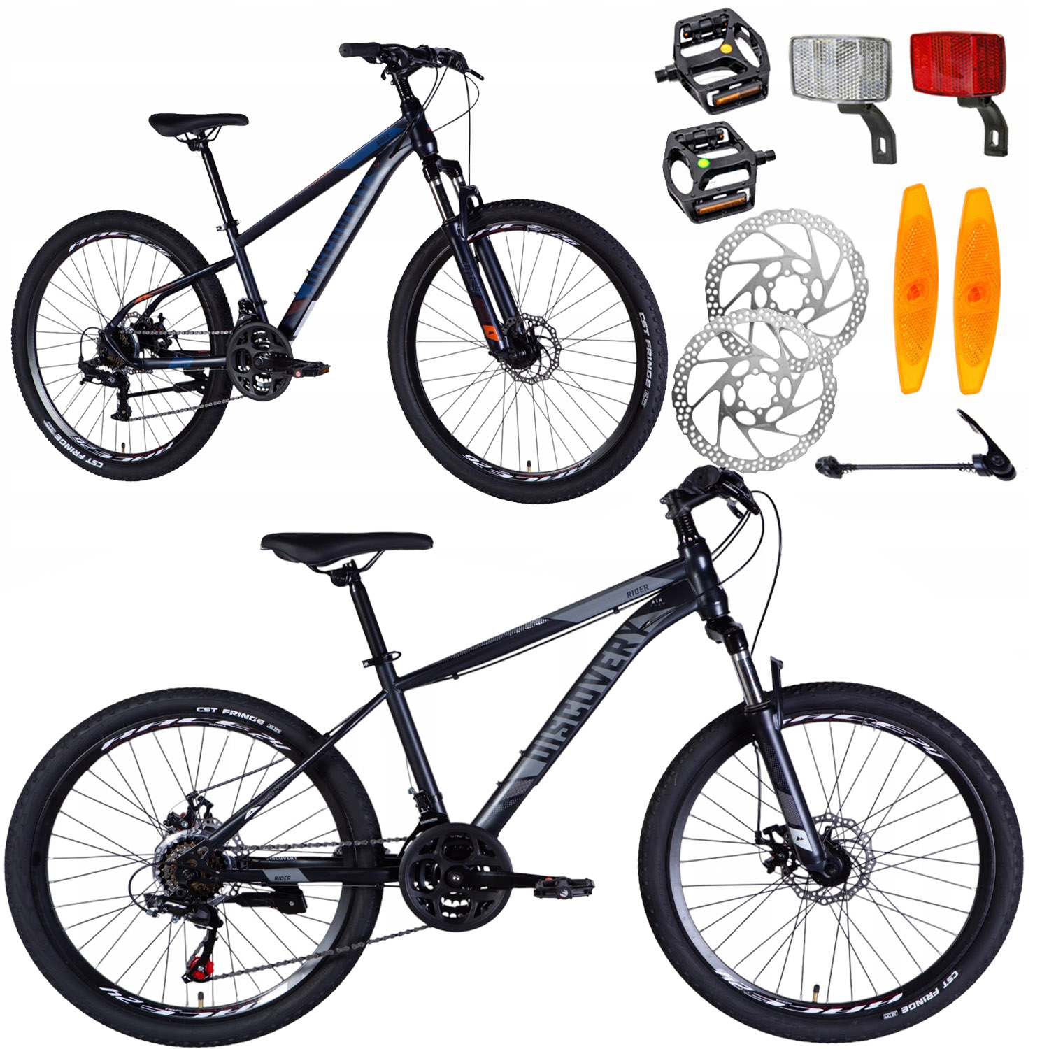 ROWER GÓRSKI 24 CALE AMORTYZACJA HAMULCE TARCZOWE WZROST 130-145cm + 7 LAT