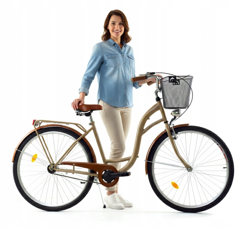 Dallas 28″ – elegancki rower damski miejski, kosz gratis, polska marka