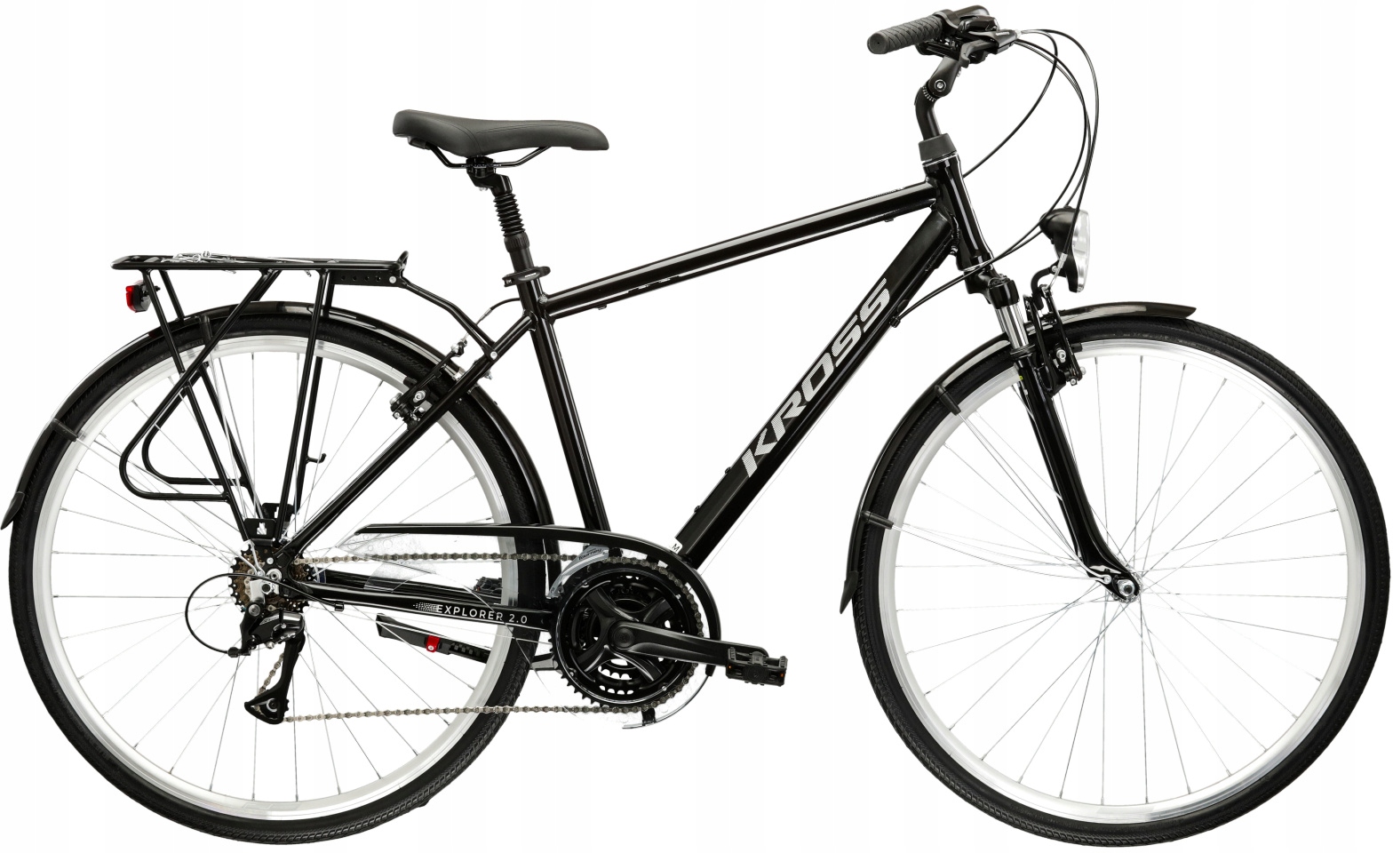 Rower trekkingowy Kross Explorer 2.0 rama 21 cali koło 28 " czarny